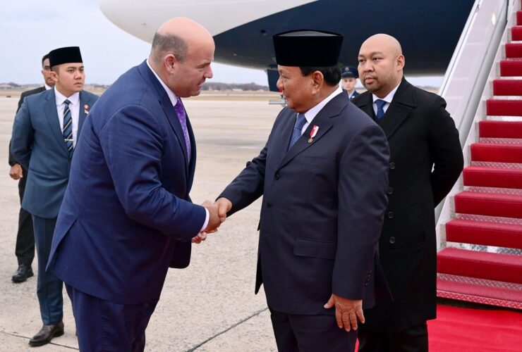 Presiden Prabowo tiba di Amerika Serikat.