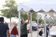 Bupati irwan meninjau lokasi pasar Ramadahan 2026