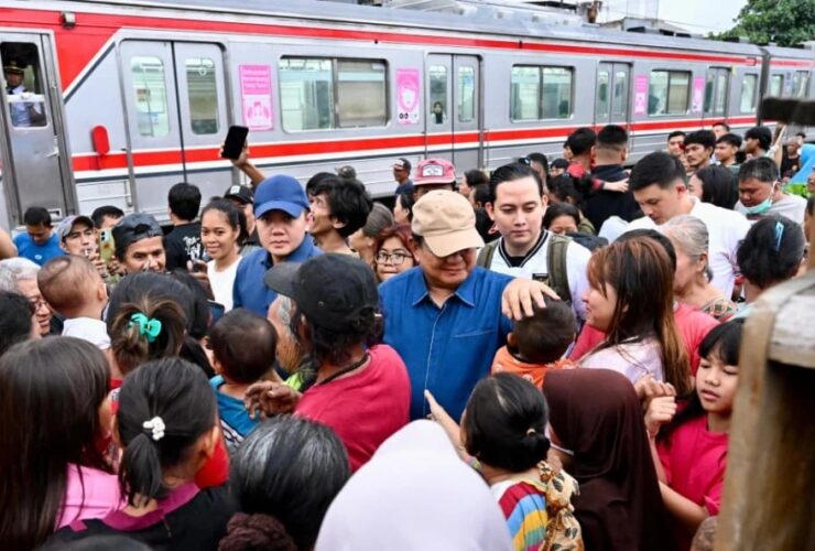 Prabowo Kunjungi Senen Secara Mendadak