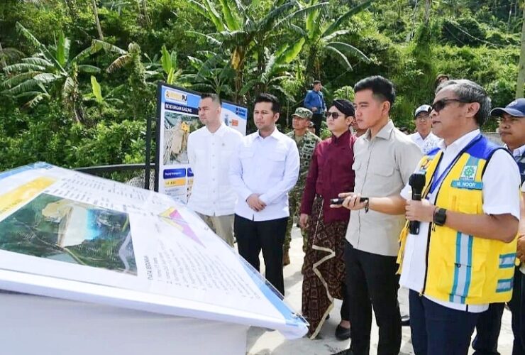 Wapres Gibran Tinjau Proyek Bendungan Bagong Trenggalek